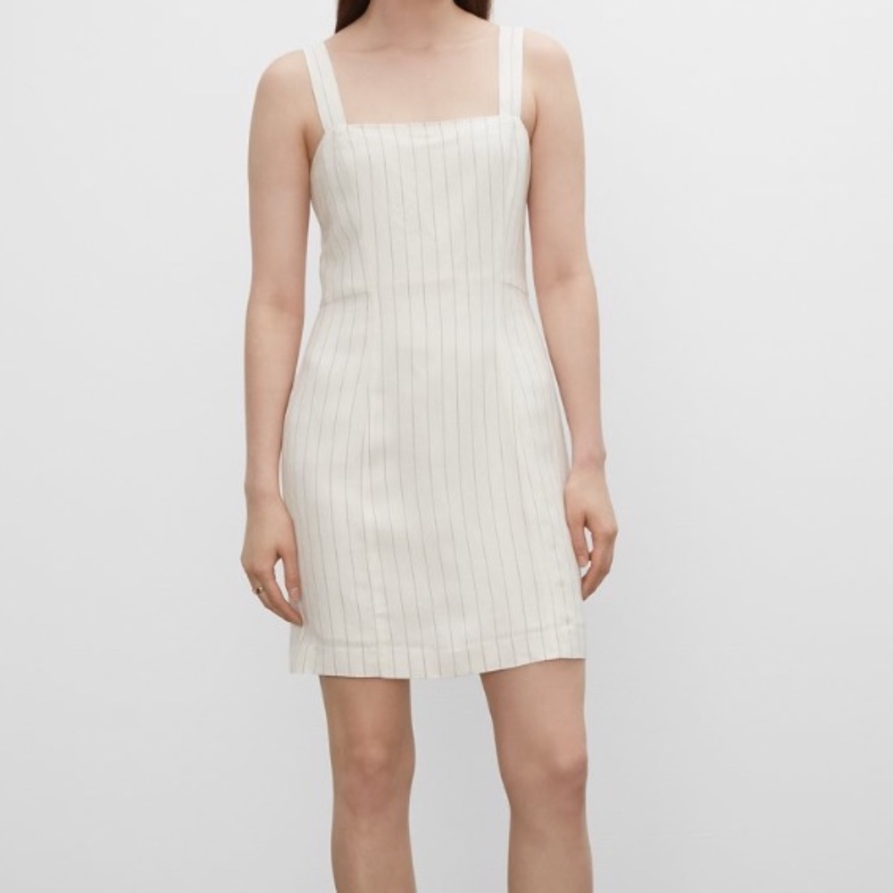 NWT Club Monaco Striped Square Neck Mini Dress
